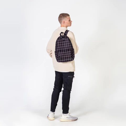 Рюкзак HEIKKI POSITIVE (ХЕЙКИ) универсальный, карман-антивор, "Checkered", 42х28х14 см, 272547