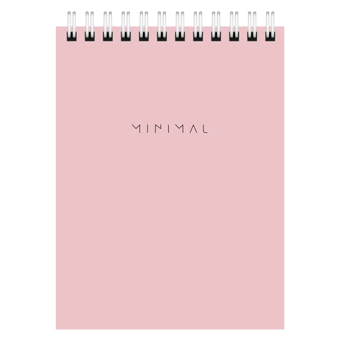 Блокнот МАЛЫЙ ФОРМАТ А6, 108х145 мм, 40 л., гребень, картон, клетка, BRAUBERG "Minimal Pastel", 116429