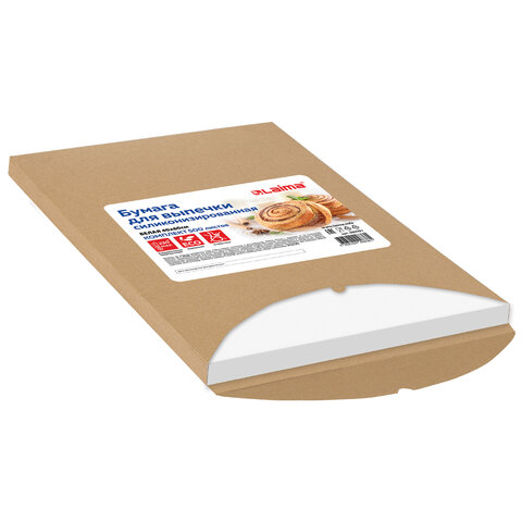 Бумага для выпечки силиконизированная в листах 40х60 см КОМПЛЕКТ 500 штук, цвет белый, LAIMA, CH, 609591