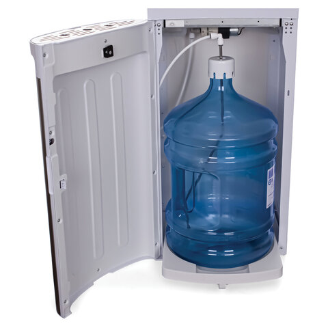 Кулер для воды AQUA WORK QRB-72LDS, напольный, НАГРЕВ/ОХЛАЖДЕНИЕ ЭЛЕКТРОННОЕ, таймер, бутыль снизу, белый, 33352