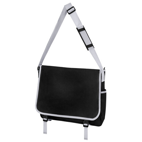 Сумка для художника БОЛЬШАЯ А3+ (46 см х 36 см), 3 отделения, черная, BRAUBERG ART CLASSIC, 272983