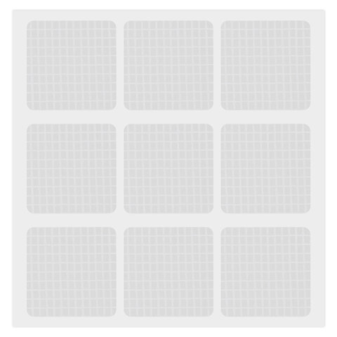 Клеевые квадраты двусторонние, 22х22 мм, акриловая основа, 36 шт., BRAUBERG, 608777