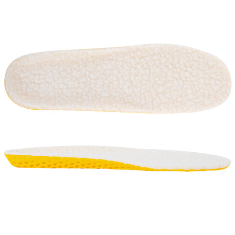 Стельки для обуви ЗИМНИЕ СУПЕРДЫШАЩИЕ, материал EVA, размер RU 39-45 / EU 40-46, с линиями выреза, SHEGRA (ШЕГРА), 700756