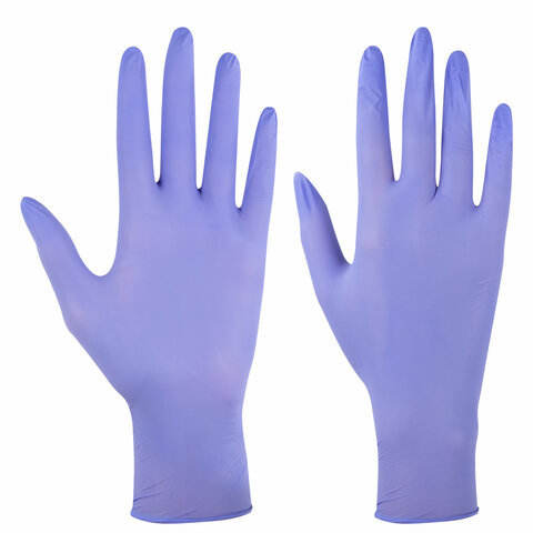 Перчатки нитриловые смотровые SFM Stable-Work/SUPERSOFT N 135, Германия, 50 пар (100 штук), размер 6-7, S (малый)