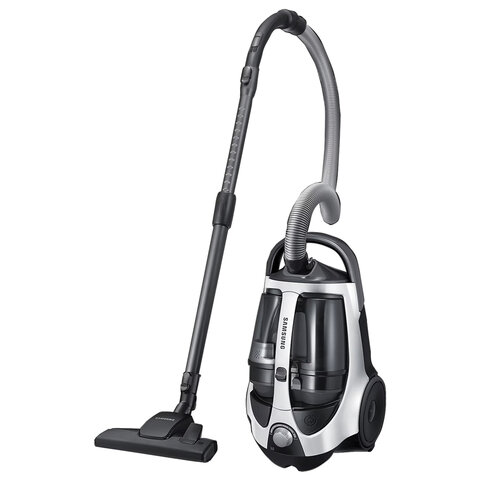 Пылесос SAMSUNG VCC8835V37/XEV, с контейнером "циклон", 2200 Вт, мощность всасывания 430 Вт, белый