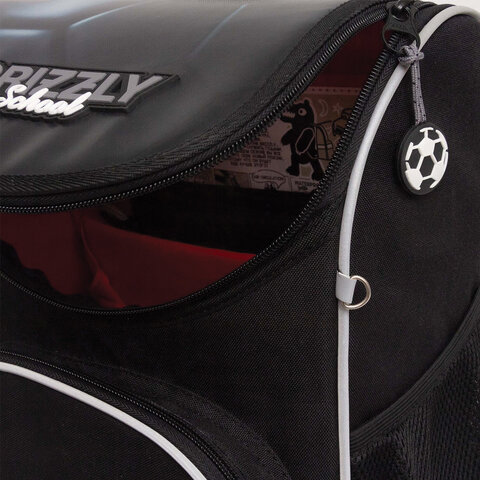 Ранец GRIZZLY анатомическая спинка, с мешком для обуви, для мальчиков, BALL, 33х25х13 см, RAm-485-5/1