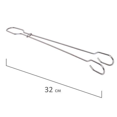 Ершик металлический 32 см кухонный для мытья бутылок и термосов, ДВЕ ГУБКИ в комплекте, LAIMA (ЛАЙМА), 700066
