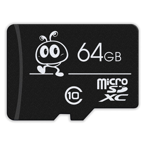 Карта памяти micro SDXC, 64 GB, SMARTBUY, 10 Мб/сек. (class 10), с адаптером, SB64GBSDCL10-01