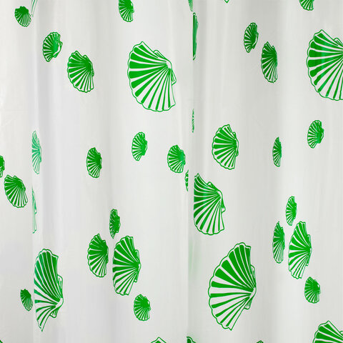 Шторка для ванной PEVA, 180х180 см, кольца в комплекте, 3 дизайна ассорти, МОРЕ, WBZ (ВБЗ), 700069