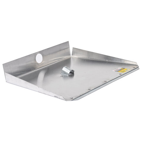 Лопата снеговая трехбортная 46х35 см, ЛА-3б алюминий 1,5 мм, планка металлическая на клепках, БЕЗ ЧЕРЕНКА, ГРАНДМАСТЕР, 700344