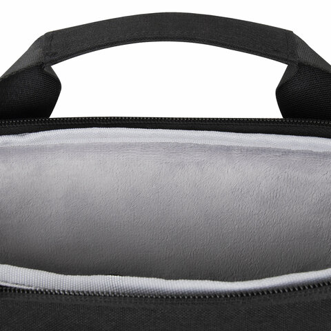 Сумка портфель HEIKKI PROFITABLE (ХЕЙКИ) с отделением для ноутбука 14", 2 кармана, черная, 26х36х3 см, 272598