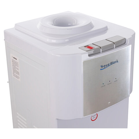 Кулер для воды AQUA WORK QRB-84B, напольный, НАГРЕВ/ОХЛАЖДЕНИЕ КОМПРЕССОР, холодильник, белый, 33354