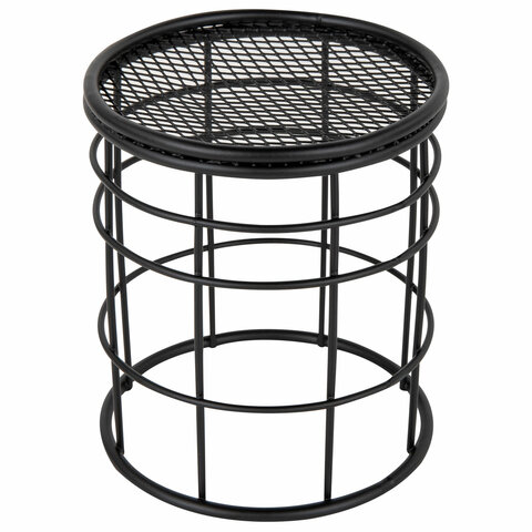 Органайзер стаканчик для косметики и мелочей MONTE VITA (МОНТЕ ВИТА), металлический, 100х90 мм, черный, 272487