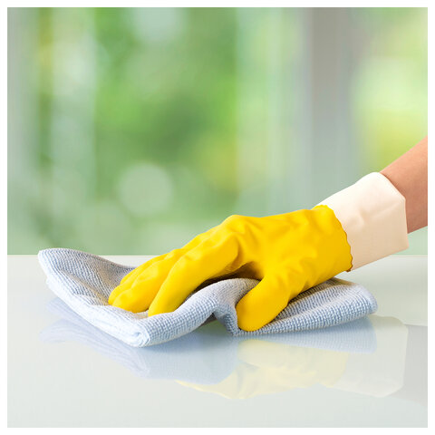 Салфетки VILEDA PROFESSIONAL "МикроТафф Бейс" КОМПЛЕКТ 5 шт., микрофибра, синий, 36х36 см, 174176