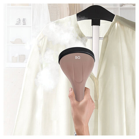 Отпариватель BQ (БИ-КЬЮ) SG5006S, 2000 Вт, пар 45 г/мин, резервуар 2,5 л, 9 режимов, 1 насадка, розовый, 86195368