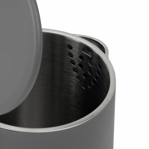 Чайник электрический с двойными стенками SONNEN KT-8719G, 1,5 л, 2200 Вт, графитовый, 454693