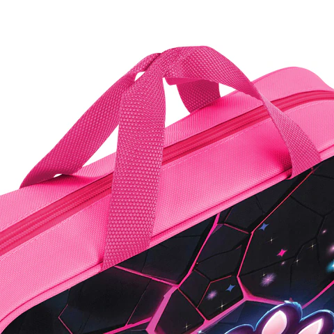 Папка на молнии с ручками BRAUBERG А4, 1 отделение, полиэстер, 80 мм, "Pink lava", 273299