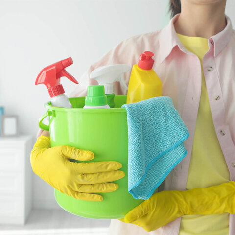 Перчатки МНОГОРАЗОВЫЕ латексные AVIORA, хлопчатобумажное напыление, размер 8-9, L (большой), желтые, вес 36 г, 402-568