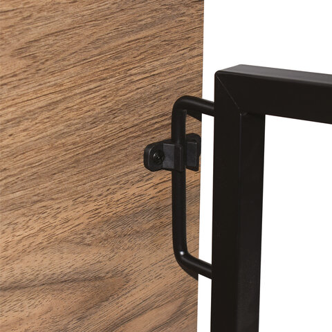 Стол на металлокаркасе BRABIX "LOFT CD-001", 800х440х740 мм, складной, цвет морёный дуб, 641209