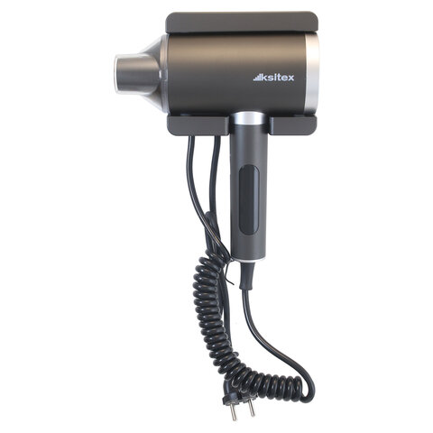 Фен для волос настенный KSITEX F-2000C JET, 2000 Вт, пластик, 2 скорости, 2 температурных режима, серый