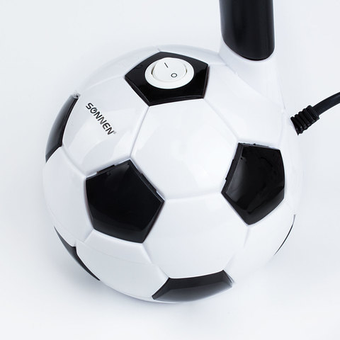 Настольная лампа / светильник SONNEN OU-503, на подставке, цоколь Е27, "Мяч", белый, 236675