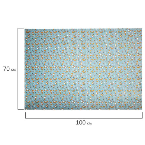 Бумага упаковочная подарочная мелованная "Funny Animals", 70x100 см, 10 дизайнов ассорти, ЗОЛОТАЯ СКАЗКА, 591917