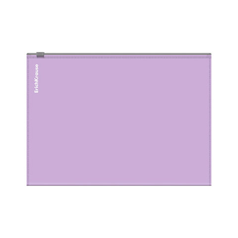 Папка-конверт на молнии ERICH KRAUSE "Matt Pastel Bloom" А5+ (250х180 мм), ассорти, 0,18 мм, 61170