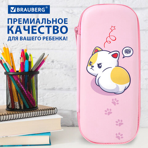 Пенал BRAUBERG, 1 отделение, 1 откидная планка, EVA, 22х10х5 см, "Disturbed", 273513