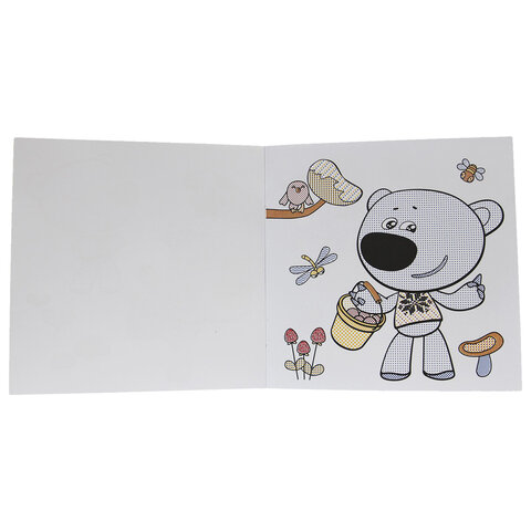 Раскраска водная "МОЯ ПЕРВАЯ ВОДНАЯ РАСКРАСКА", АССОРТИ, 195х195 мм, 12 стр., ПП