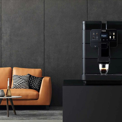 Кофемашина SAECO NEW ROYAL OTC, 1400 Вт, объем 2,5 л, для зерен 600 г, автокапучинатор, черная, 9J0080