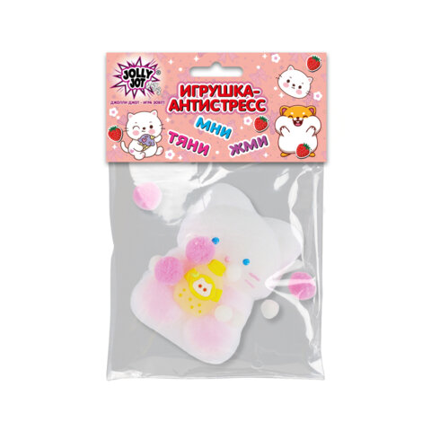Игрушка-антистресс "КОШЕЧКА", 9х6 см, ассорти 2 вида, дисплей, JOLLY JOT (ДЖОЛЛИ ДЖОТ), 665782