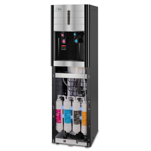 Пурифайер для воды ECOTRONIC V42-U4L, напольный, НАГРЕВ/ОХЛАЖДЕНИЕ КОМПРЕССОРНОЕ, 2 крана, черный, 3061