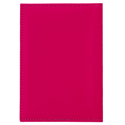 Обложка для паспорта "Passport map", экокожа soft-touch, малиновая, STAFF, 238761