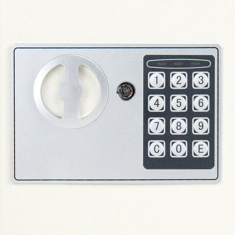 Сейф мебельный DASWERK (ДАСВЕРК) SC-250EL (250х350х250 мм), электронный замок, бежевый, 291345