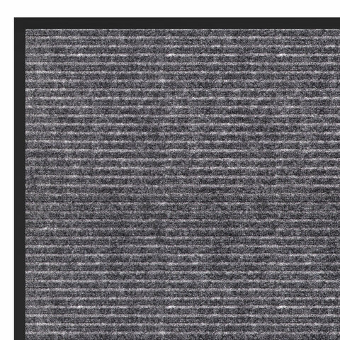 Коврик придверный 40х60 см, СЕРЫЙ, влаго-грязезащитный, 450 г/м2, ребристый, PRIMILA (ПРИМИЛА) EXTRA, 701022