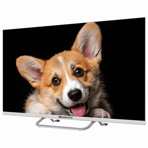 Телевизор TOPDEVICE TDTV32CS03H_WE, 32'' (80 см), 1366x768, HD, 16:9, SmartTV, Wi-Fi, Bluetooth, белый