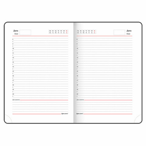 Ручка перьевая PARKER "IM Achromatic Black BT", ежедневник А5 черный, пакет, 880901