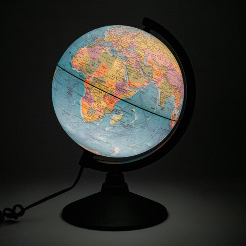 Глобус политический GLOBEN "Классик", 21 см, с подсветкой, К012100010