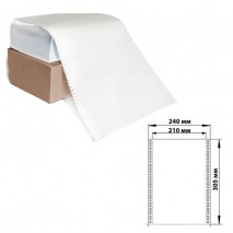 Бумага с отрывной перфорацией, 240х305 мм (12&quot;), 1600 листов, плотность 65 г/м2, белизна 98%