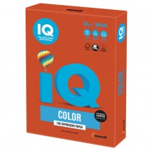 Бумага цветная IQ color, А4, 80 г/м2, 500 л., интенсив, красный кирпич, ZR09