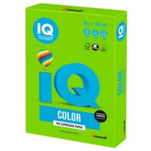 Бумага цветная IQ color БОЛЬШОЙ ФОРМАТ (297х420 мм), А3, 80 г/м, 500 л., интенсив, ярко-зеленая, MA4