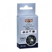 Кнопки канцелярские KOH-I-NOOR, металлические, серебряные, 10 мм, 150 шт., в картонной коробке с под