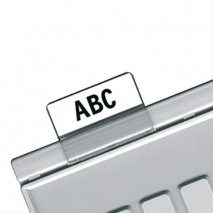 Картотечные индексные окна HAN (Германия), комплект 10 шт., для разделителей А4, А5, А6, прозрачные,
