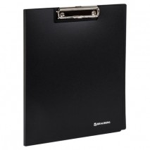 Папка-планшет BRAUBERG &quot;Стандарт&quot;, А4 (310х230 мм), с прижимом и крышкой, пластик, черная, 0,9 мм, 2