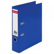 Папка-регистратор BRAUBERG &quot;EXTRA&quot;, 75 мм, синяя, двустороннее покрытие пластик, металлический уголо