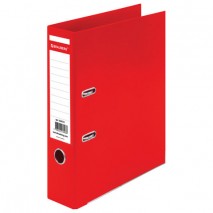 Папка-регистратор BRAUBERG &quot;EXTRA&quot;, 75 мм, красная, двустороннее покрытие пластик, металлический уго