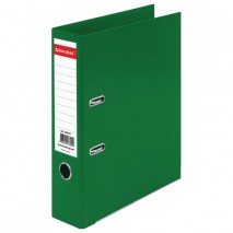 Папка-регистратор BRAUBERG &quot;EXTRA&quot;, 75 мм, зеленая, двустороннее покрытие пластик, металлический уго