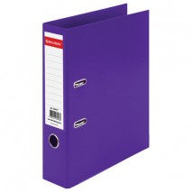 Папка-регистратор BRAUBERG &quot;EXTRA&quot;, 75 мм, фиолетовая, двустороннее покрытие пластик, металлический