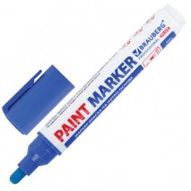 Маркер-краска лаковый (paint marker) 6 мм, СИНИЙ, НИТРО-ОСНОВА, BRAUBERG PROFESSIONAL PLUS EXTRA, 15