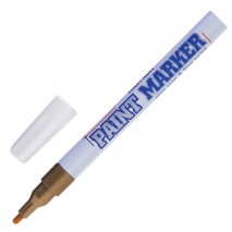Маркер-краска лаковый (paint marker) MUNHWA &quot;Slim&quot;, 2 мм, ЗОЛОТОЙ, нитро-основа, алюминиевый корпус,